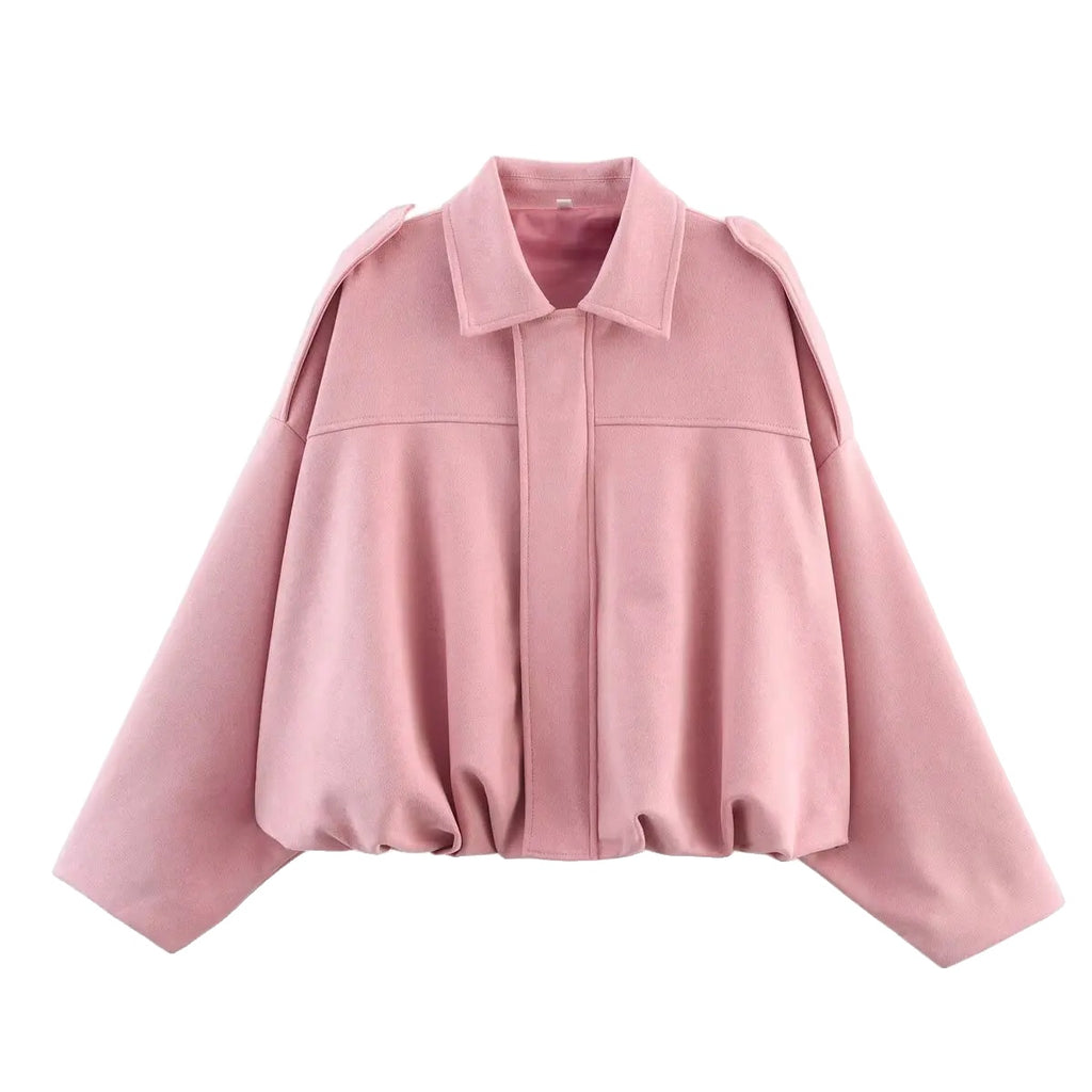 Variant image for Dames | Groene Oversized Bomberjack - Vintage Stijl-2