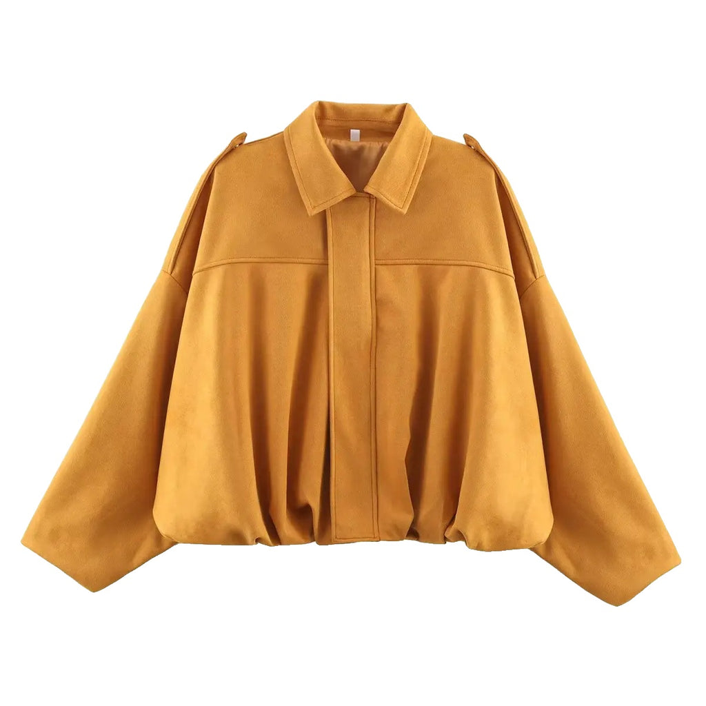 Variant image for Dames | Groene Oversized Bomberjack - Vintage Stijl-4