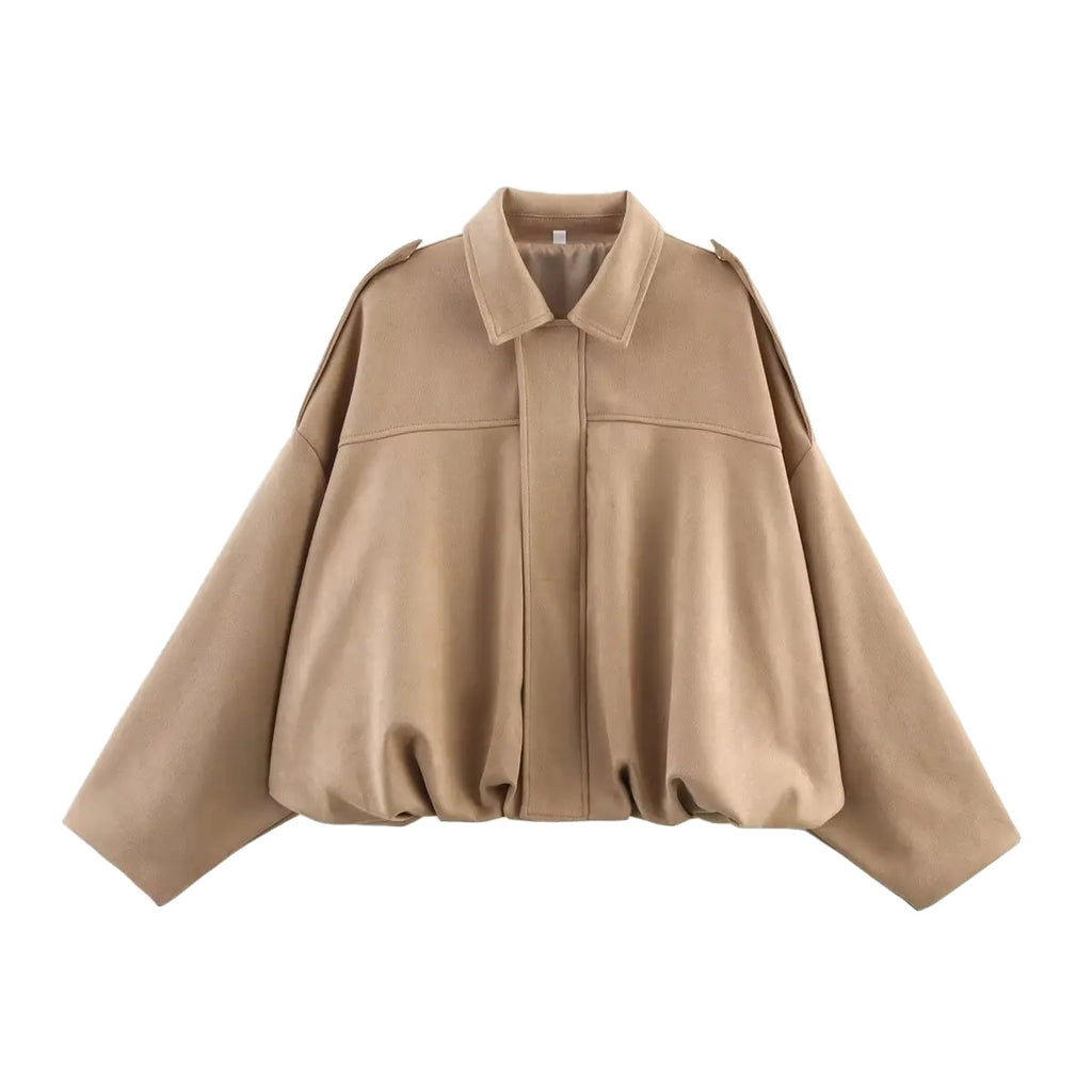 Variant image for Dames | Groene Oversized Bomberjack - Vintage Stijl-9