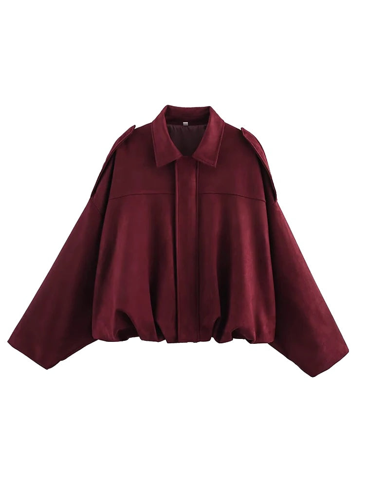 Variant image for Dames | Groene Oversized Bomberjack - Vintage Stijl-8