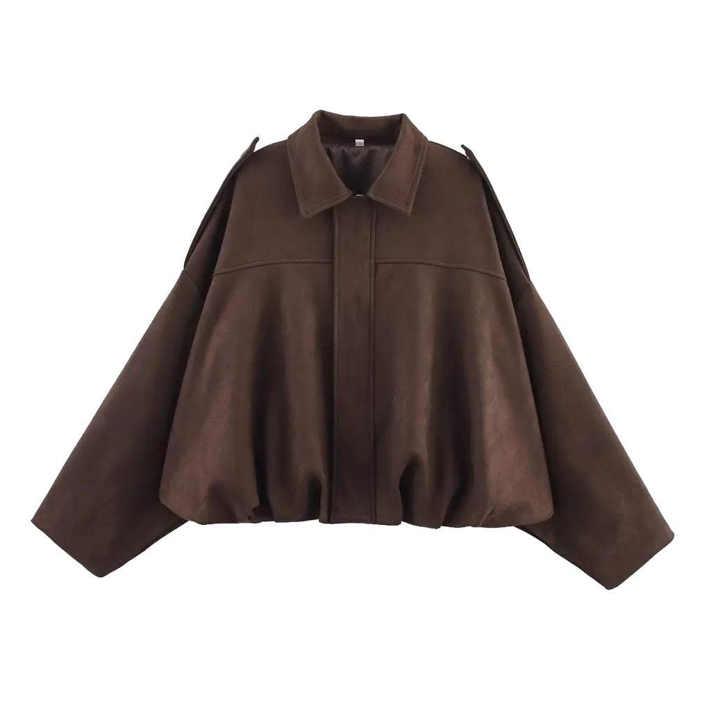 Variant image for Dames | Groene Oversized Bomberjack - Vintage Stijl-18