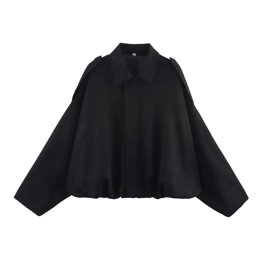 Variant image for Dames | Groene Oversized Bomberjack - Vintage Stijl-1