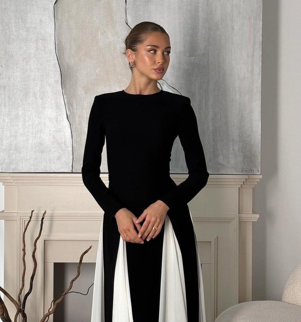 Alessa Jurk Dames – Asymmetrische Halslijn met Dramatische Cape 3