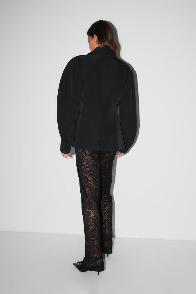 Lila Luxe Dames Broeken Hoge Taille | Kanten Ontwerp, Feestelijk Elegant 4