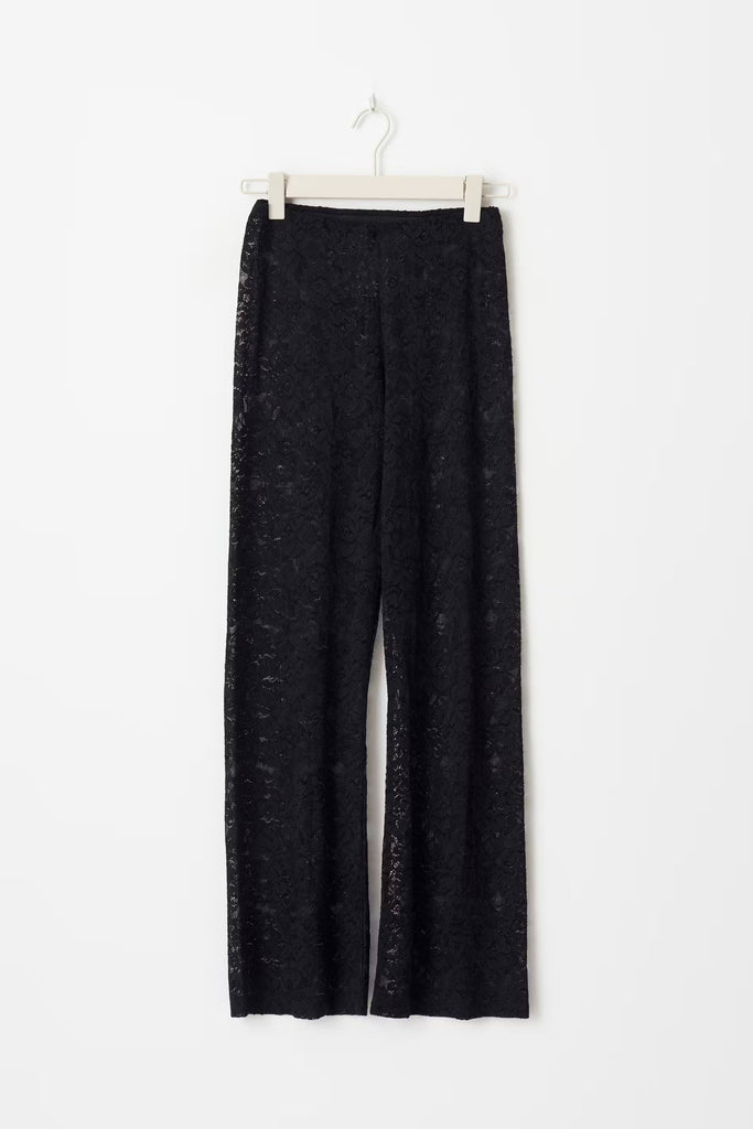 Lila Luxe Dames Broeken Hoge Taille | Kanten Ontwerp, Feestelijk Elegant 5