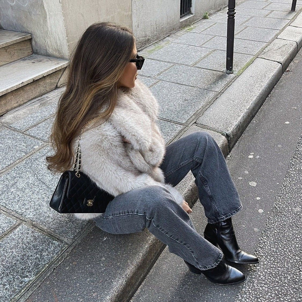 Mabel Dames Jas Winter | Zacht Faux Bont, Elegante Lange Jas 4