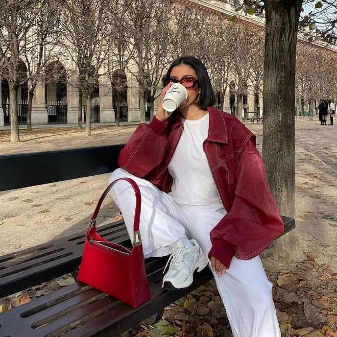 Oversized Leren Jas Dames 8