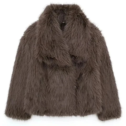 Vivere Damesjas Winter - Luxe Faux Fur, Elegante Pasvorm 9
