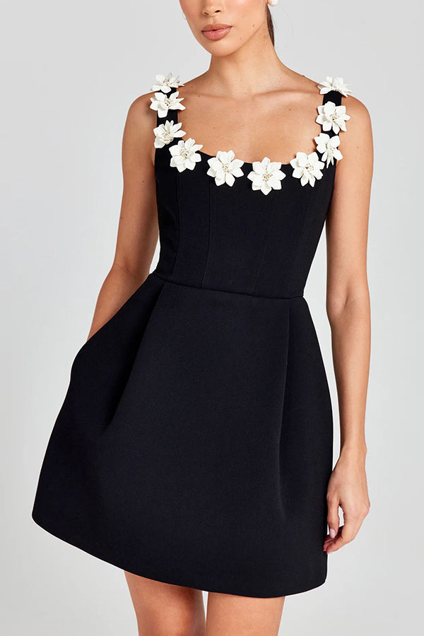 Denise Mini Jurk - Elegante Roze met Bloemendetails voor Elke Gelegenheid-6