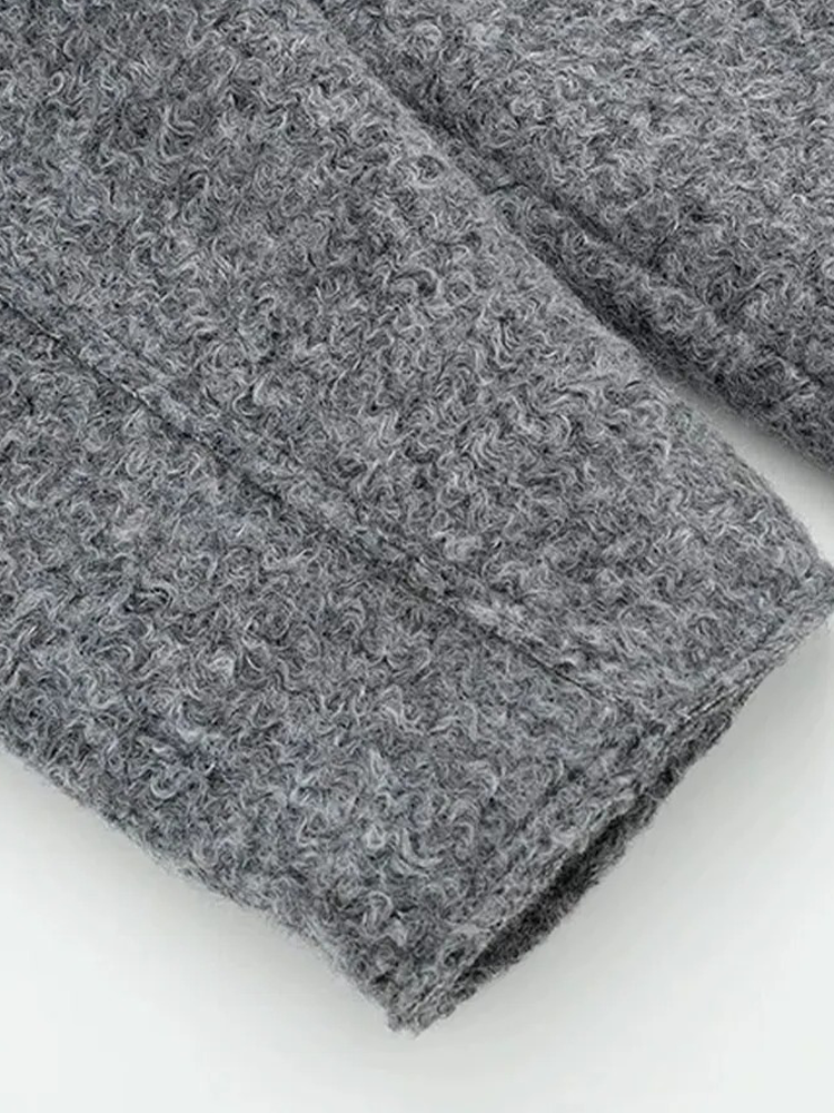 Talia Dames Jas | Cropped Wolachtige Textuur, Perfect voor Herfst 3
