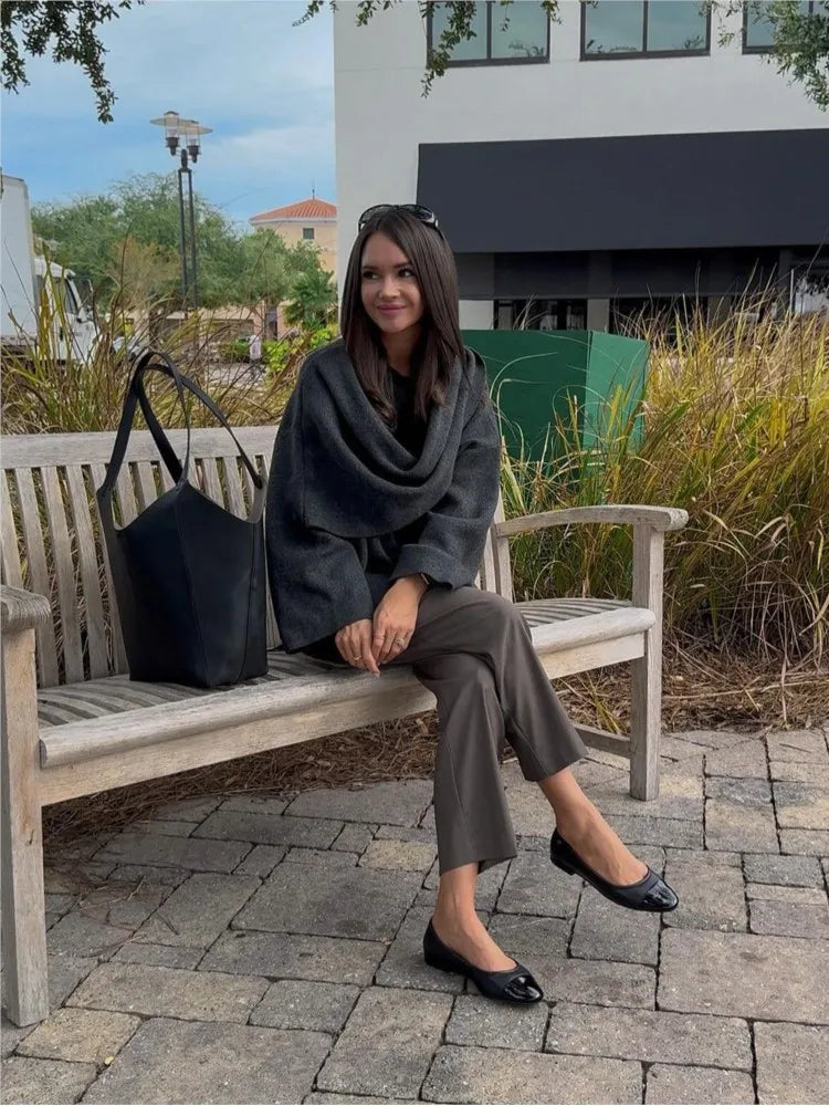 Mace Damesjas Winter | Geïntegreerd Sjaalontwerp, Elegante Look 8