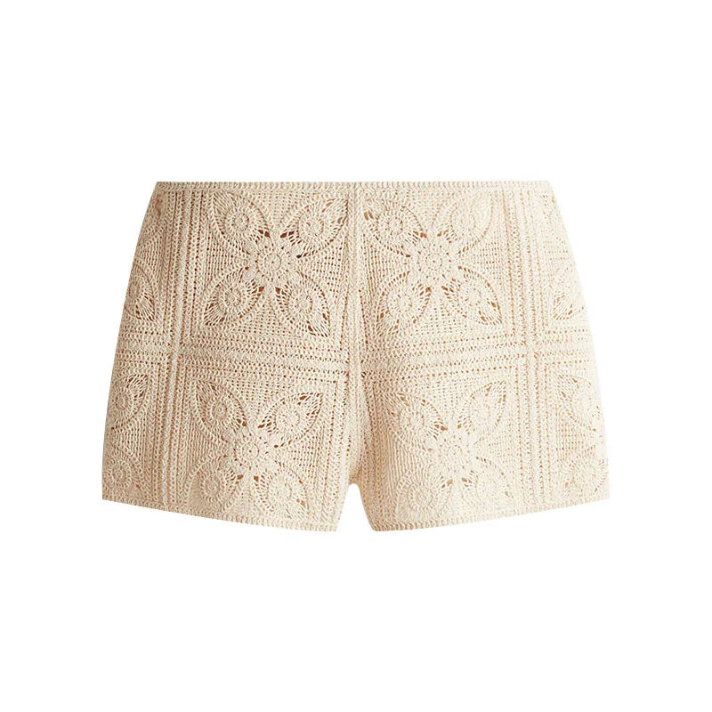 Comfy Set Dames - 2 Delige Set met Crochetsweater en Shorts, Casual Comfort 6