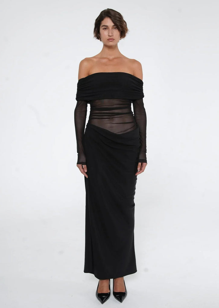 Gigi Women's Maxi Dress | Off-Shoulder, Zachte Mesh voor Zomer Feesten 8