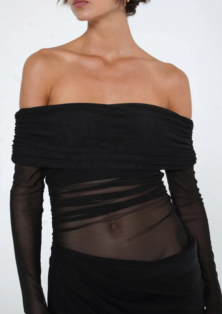 Gigi Women's Maxi Dress | Off-Shoulder, Zachte Mesh voor Zomer Feesten 9