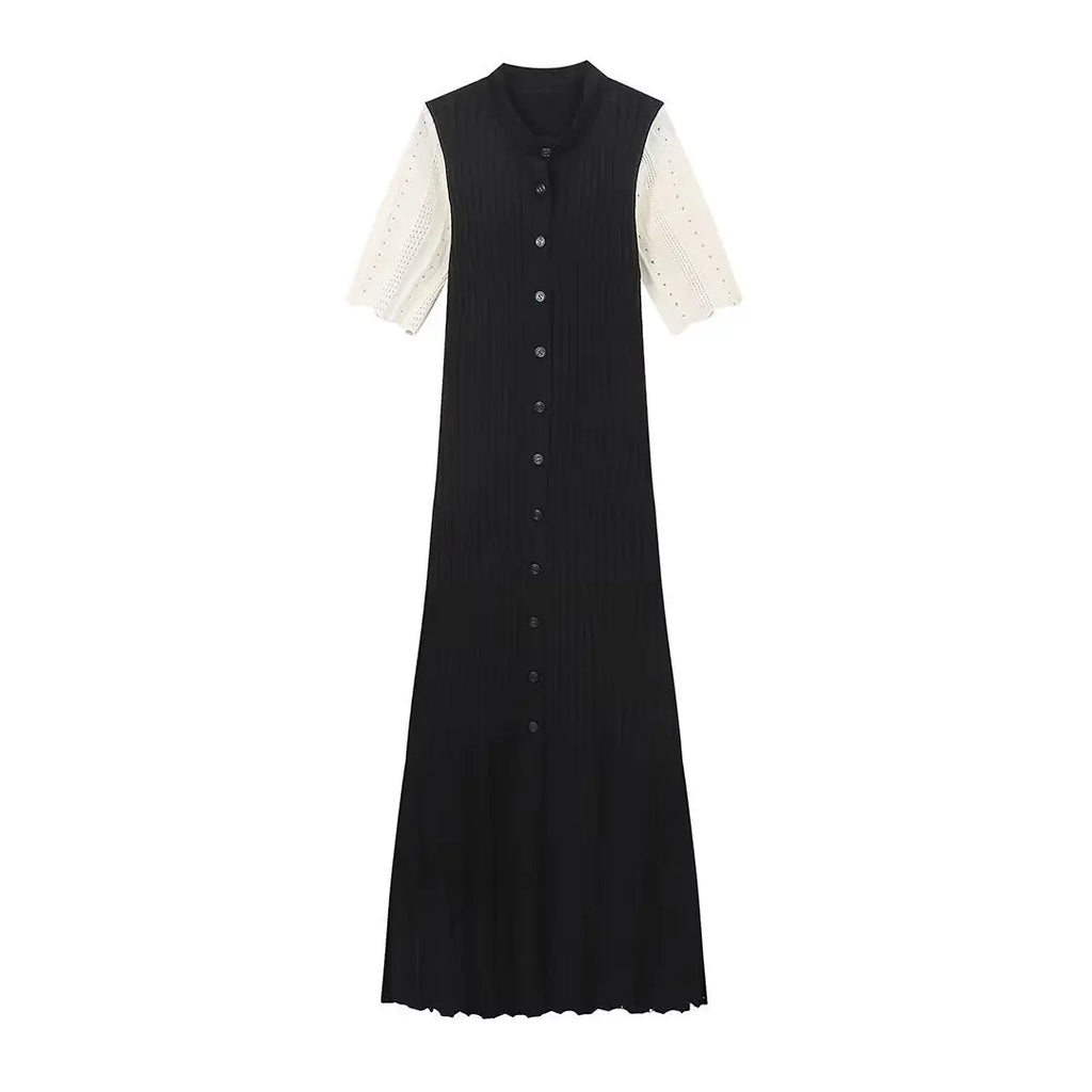 Elegante Gehaakte Maxidress voor Vrouwen - Slank, Casual en Formeel Zomerstijl 6