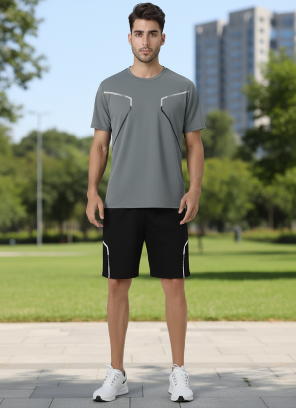 Heren Ice Silk sneldrogende fitnesssportset