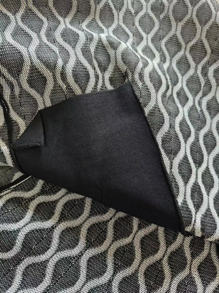 Geometrische Jacquard Jurk Dames – Hoog Taille A-Lijn, Mouwloos 3