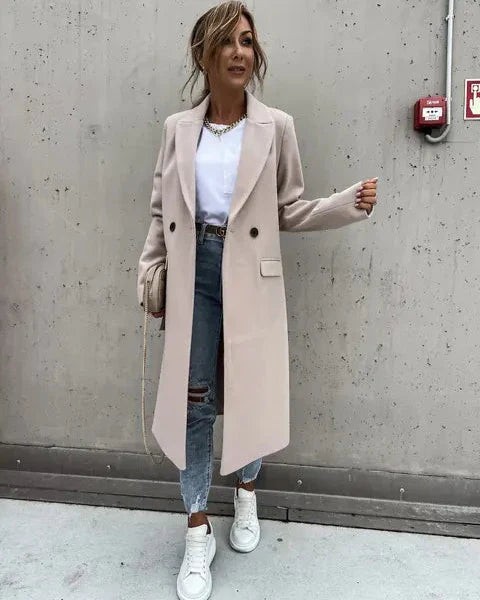 Vicky Zwarte Mantel Dames | Tijdloos Ontwerp, Elegante Pasvorm 8