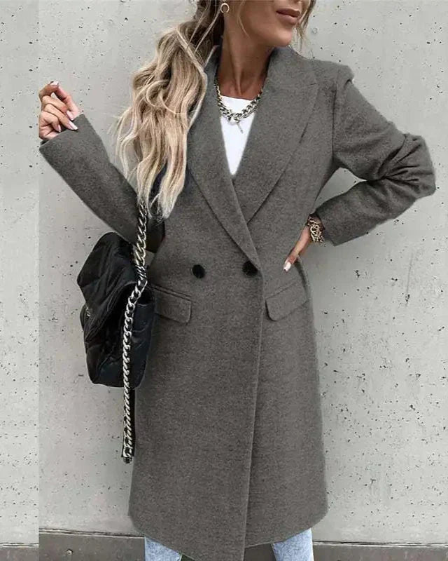 Vicky Zwarte Mantel Dames | Tijdloos Ontwerp, Elegante Pasvorm 12
