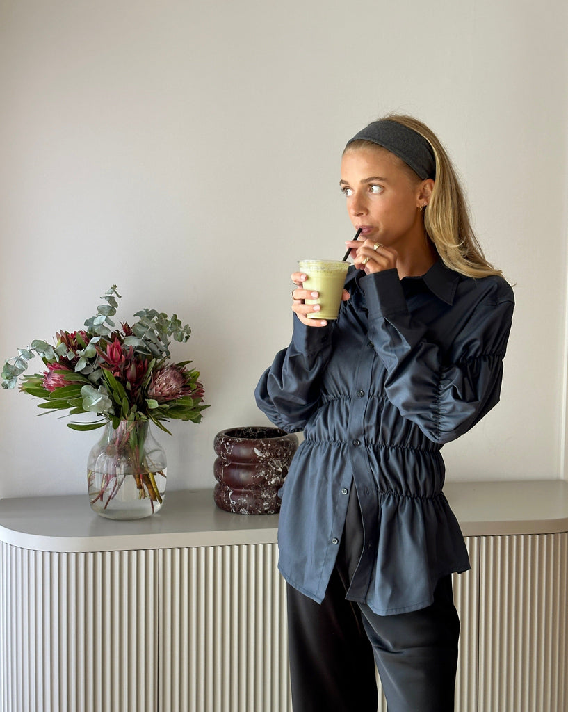 Livia Dames Blouse | Uniek Gekreukt Ontwerp, Flatterende Pasvorm 1
