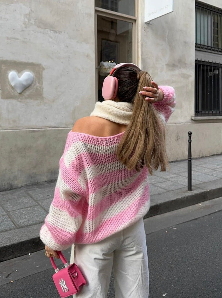 Ira Striped Knitwear - Casual Fit, Cozy Long Sleeves 14