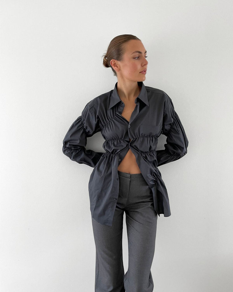 Livia Dames Blouse | Uniek Gekreukt Ontwerp, Flatterende Pasvorm 14