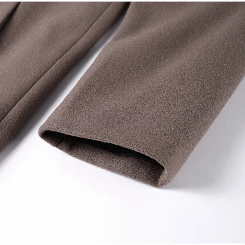 Dazzle Women's Wollen Jas | Oversized Wolmix, Tijdloze Elegantie 8