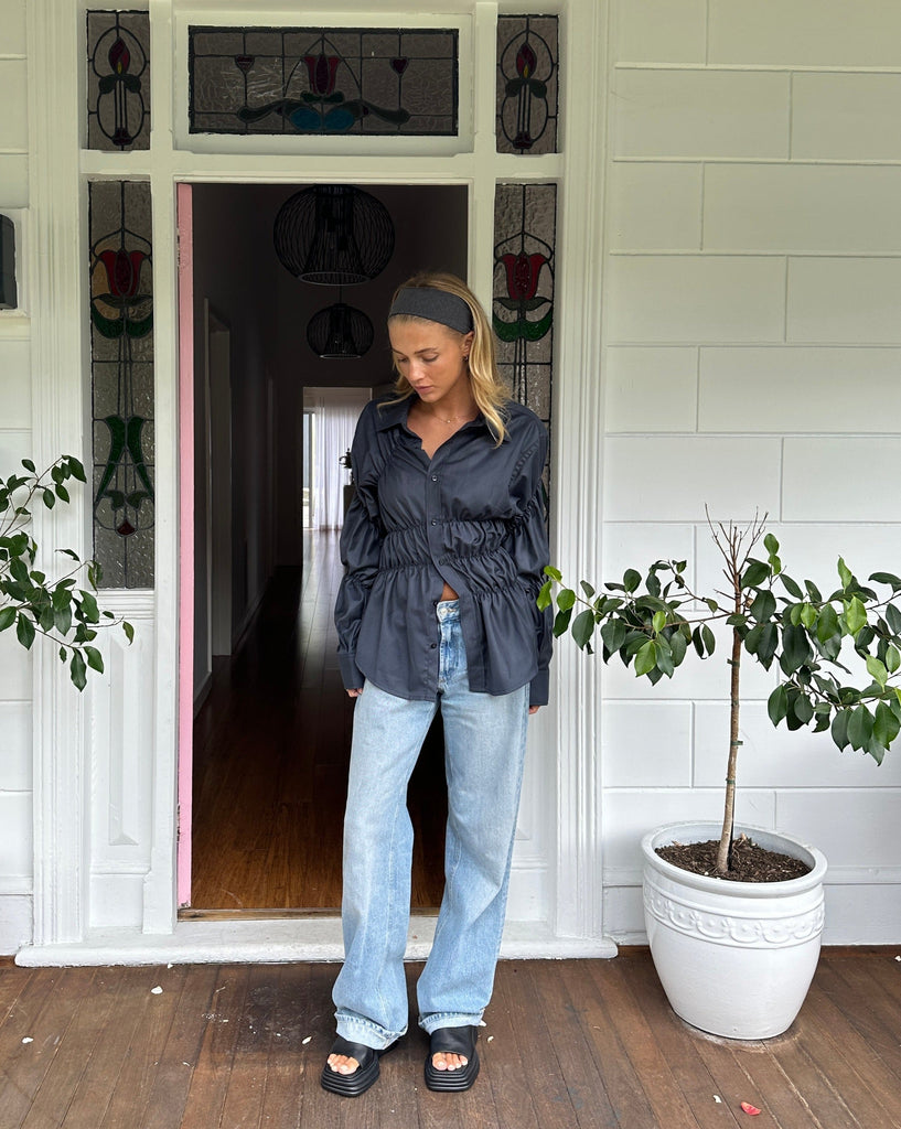 Livia Dames Blouse | Uniek Gekreukt Ontwerp, Flatterende Pasvorm 2