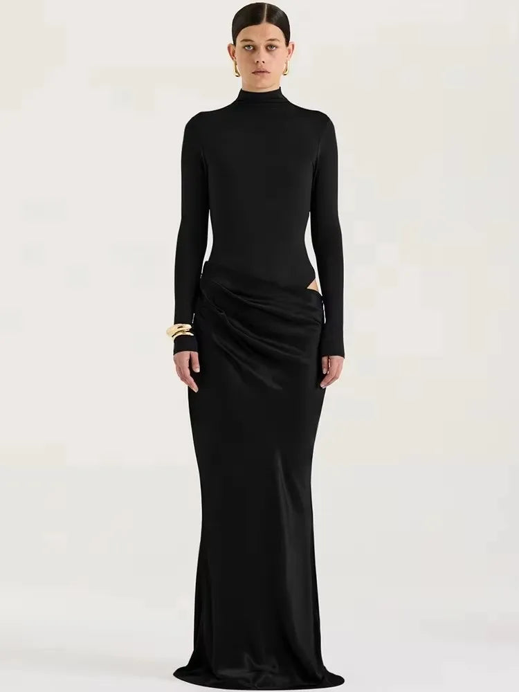 Julissa Maxi Jurk Dames – Satijn, One Shoulder, Lange Zomerjurk 7
