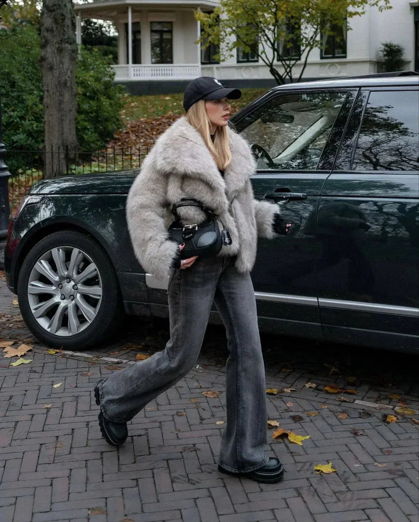 Mabel Dames Jas Winter | Zacht Faux Bont, Elegante Lange Jas 14