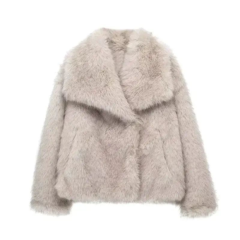 Mabel Dames Jas Winter | Zacht Faux Bont, Elegante Lange Jas 17