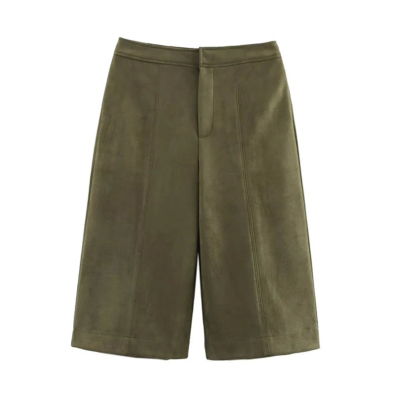 RAFZNB Dames Set - Tweedelige Set met Hoge Taille Shorts en Losse Lange Mouwen Jas 7