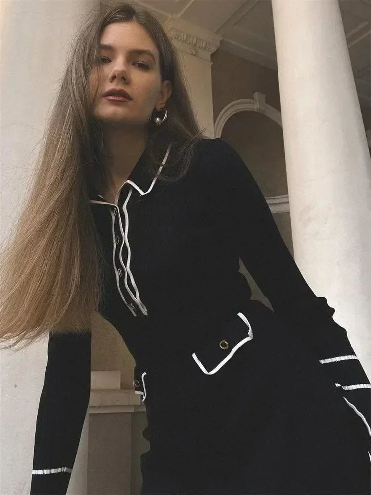 Galia Dames Ruffled Jurk | Zachte Gebreide Stof, Elegant en Veelzijdig 8