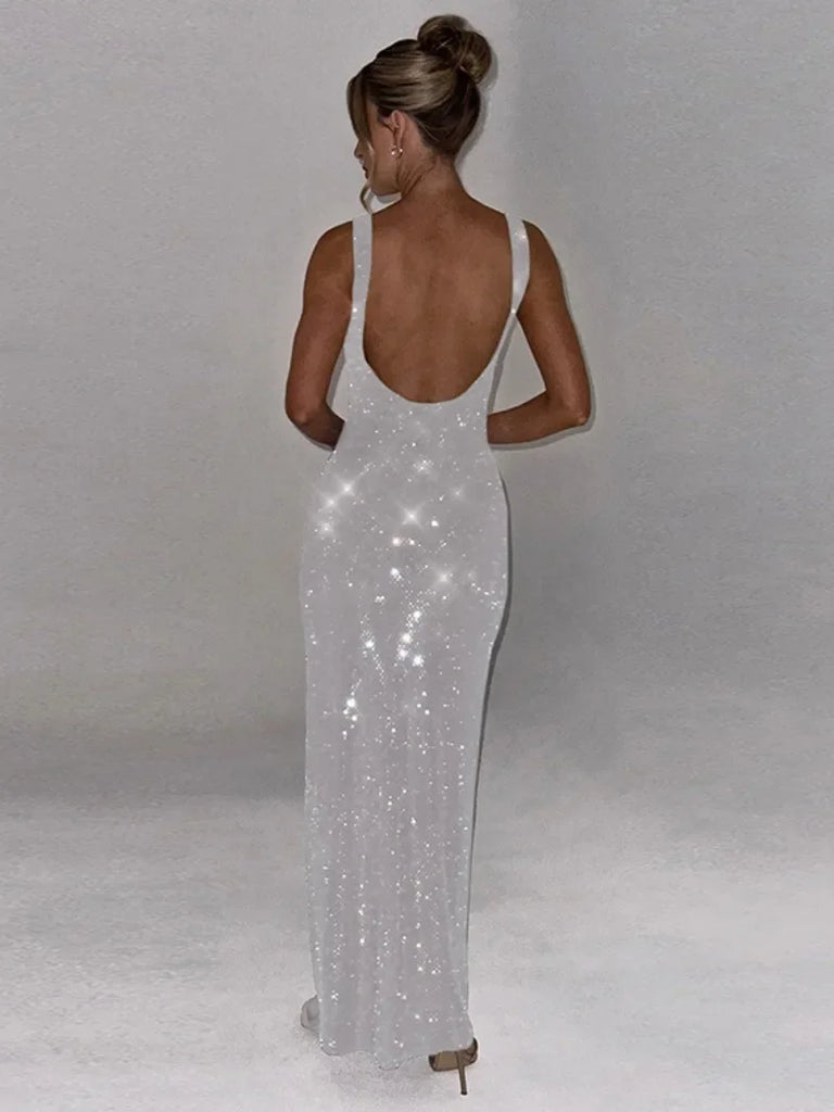 Sienna Avondjurk Dames | Backless, Premium Stretch, Lang 4