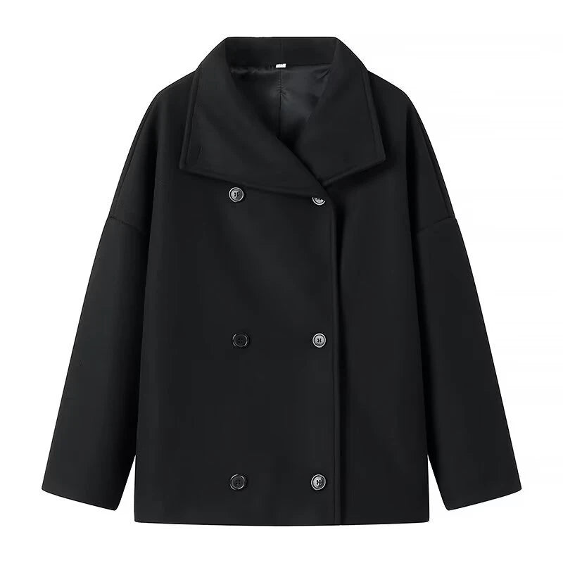 Rhiannon Dames Korte Jas | Retro Dubbelgeknoopte Stijl, Flatterend Silhouet 7