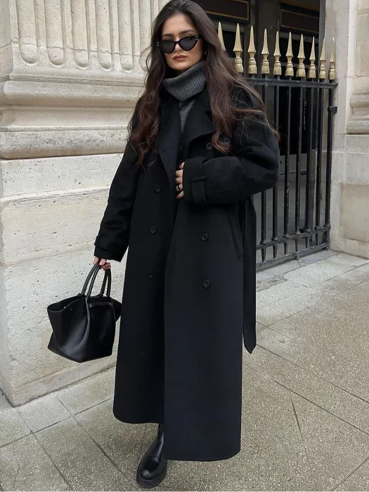 Riva Dames Jas Winter | Oversized, Dubbele Knopen, Chic Revers 5