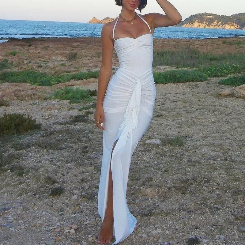 Gina Women's Gala Jurk | Rugloos, Elegante Plissé, Bandage Pasvorm 3