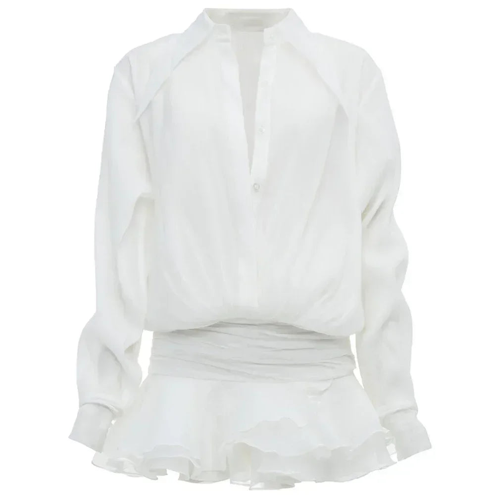 Phaedra Dames Mini Jurk | Lichtgewicht Chiffon, Doorzichtig Ontwerp voor Casual en Speciale Gelegenheden 10