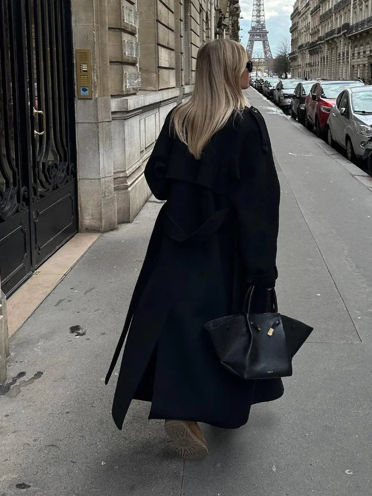 Riva Dames Jas Winter | Oversized, Dubbele Knopen, Chic Revers 3