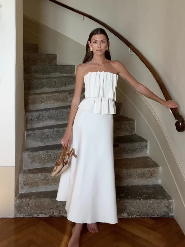 Hilda Zwarte Lange Jurk Dames | Elegante Plissé, Perfect voor Avonden 1