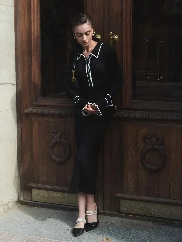 Galia Dames Ruffled Jurk | Zachte Gebreide Stof, Elegant en Veelzijdig 25