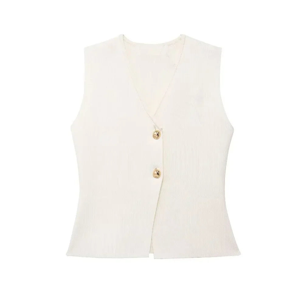 Nela Dames Gilet | Stijlvol Mouwloos Ontwerp, Hoogwaardige Stof 4