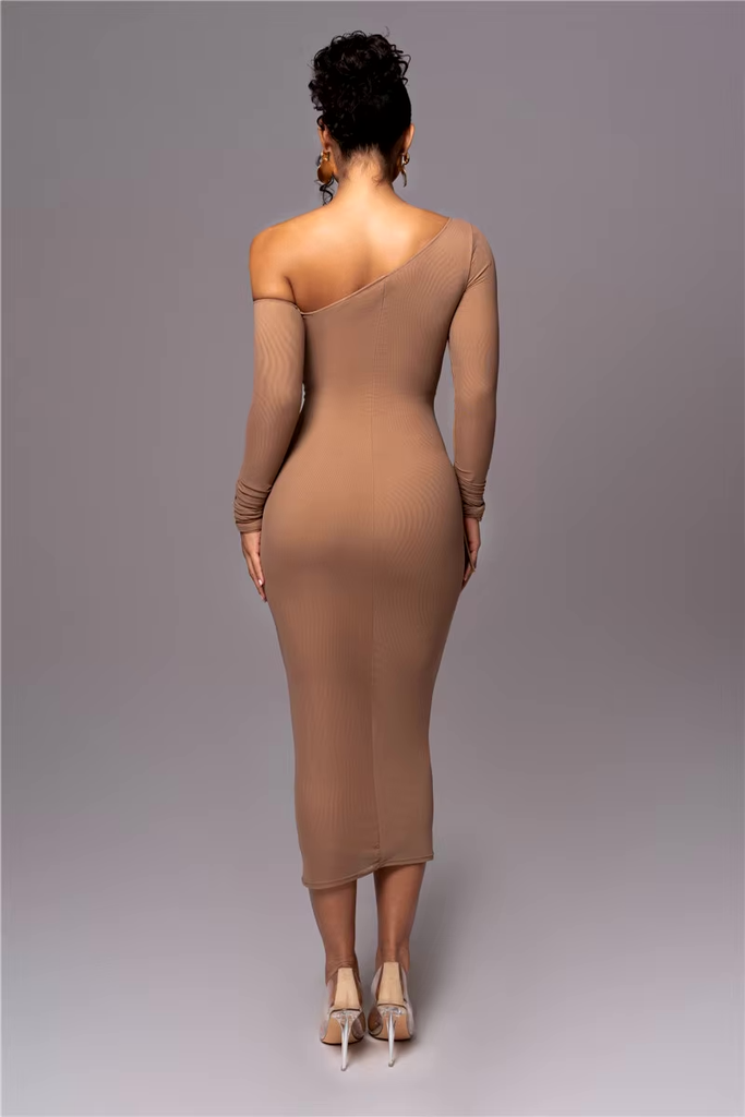 Madison Dames Midi Jurk – Chique Pasvorm, Perfect voor Bruiloften en Casual Gelegenheden 2
