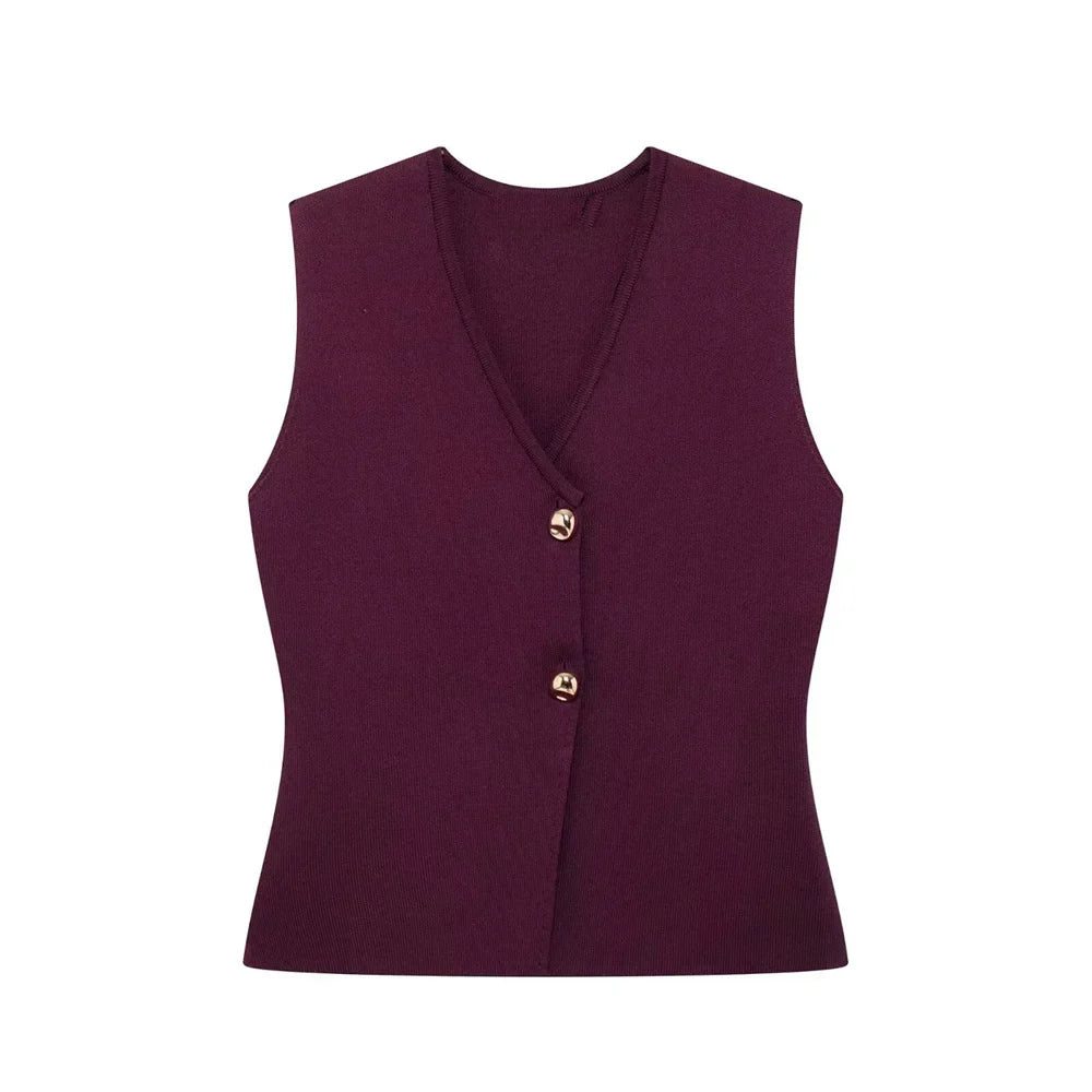 Nela Dames Gilet | Stijlvol Mouwloos Ontwerp, Hoogwaardige Stof 7