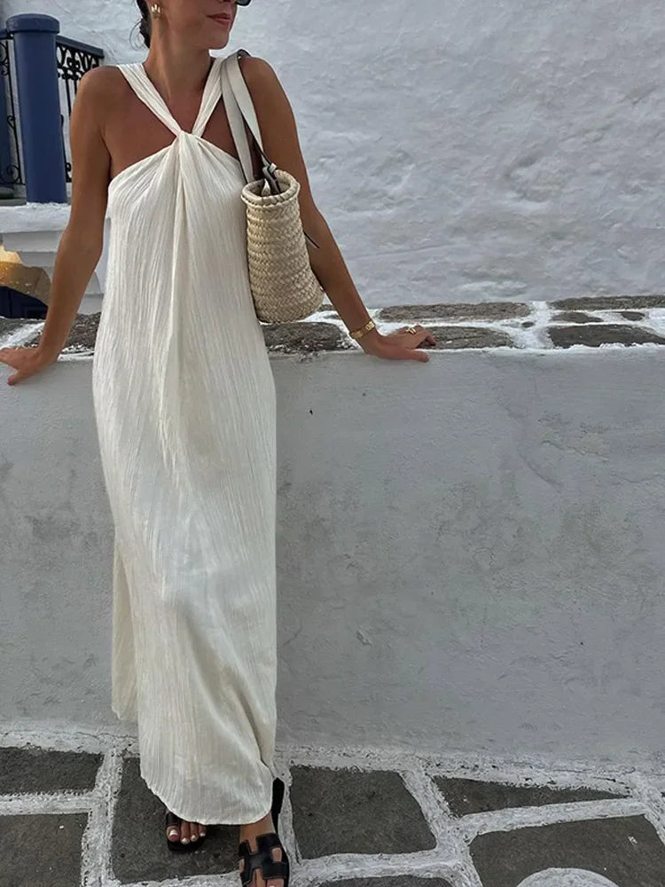 Bella Women's Maxi Dress | Lightweight, Elegant Backless Design 6