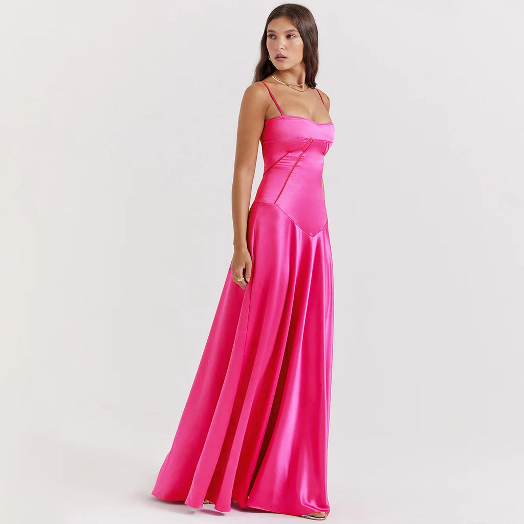 Bando Zwarte Lange Jurk Dames | Elegante Lace-Up, Maxi Lengte 4