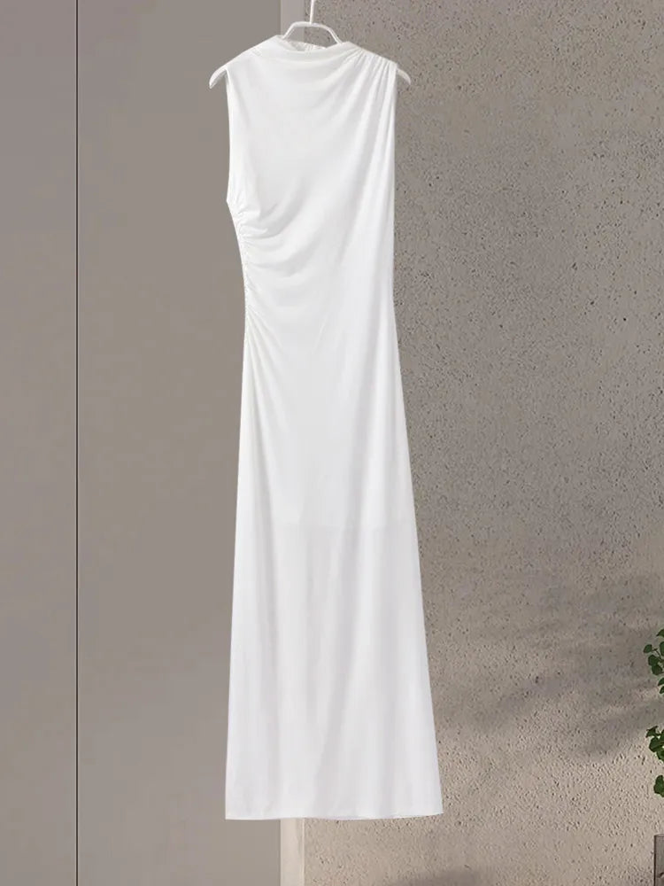 Sienna Women's Midi Dress | Elegant Pleats, Timeless Style 6