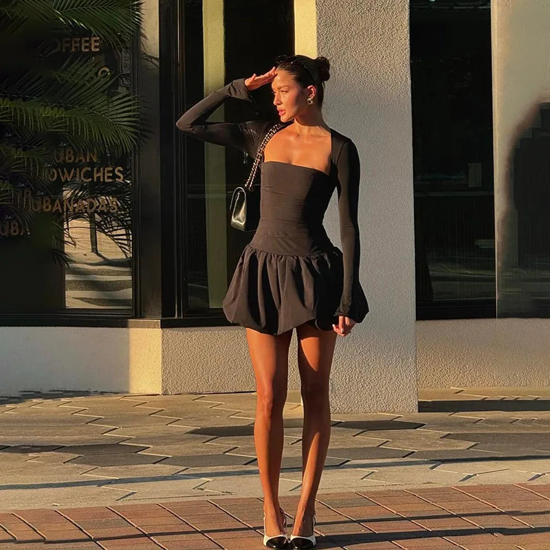 Livia Damesjurk Zomer | A-Lijn, Cut-Out Rugloze Mini Jurk 4