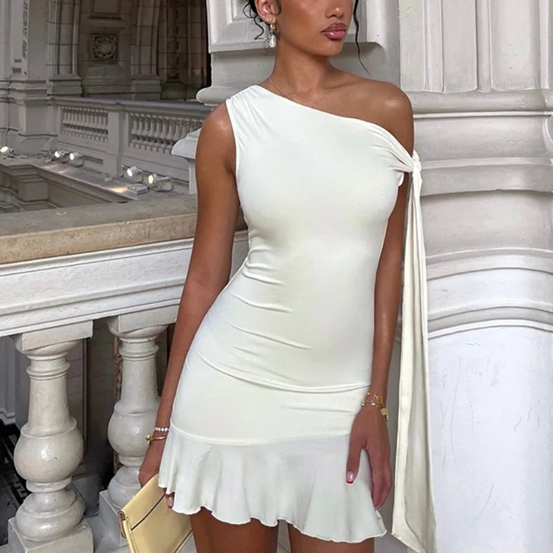 Galia Dames Mini Jurk | Figuurvormend Bandage Ontwerp met Ruffles 4