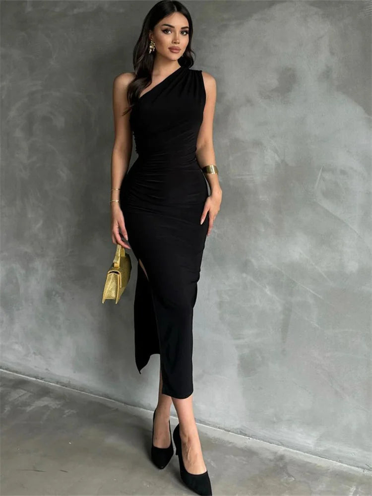 Glynna Dames Jurk | Asymmetrisch Bodycon Ontwerp, Elegant voor Gala of Cocktail 8